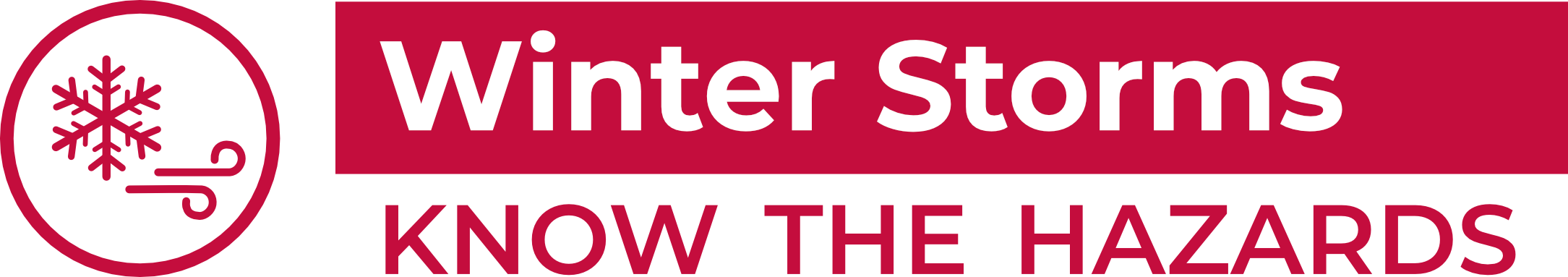 A header image with the text "Know the Hazards: Winter Storms"